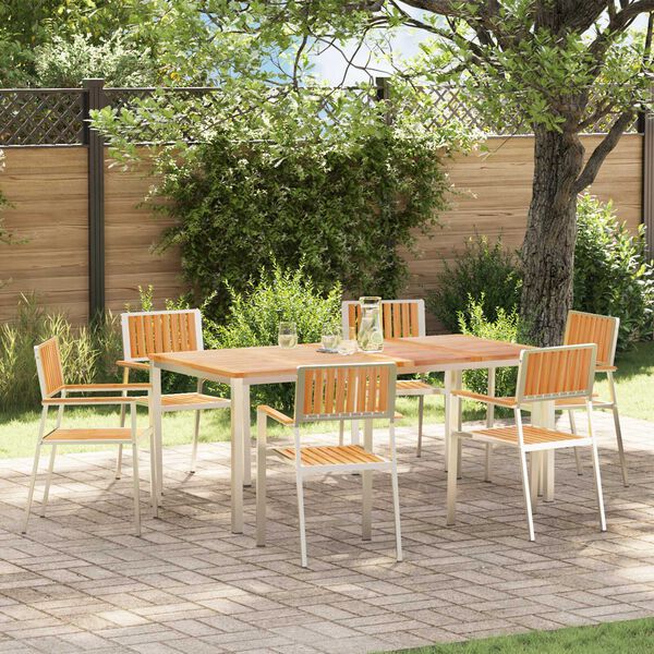 vidaXL GardenChair 6 pcs Brown 56x54.5x87cm SolidTeakwood
