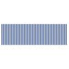 vidaXL Retractable Awning Retractable Striped Blue 350 x 200 cm Fabric