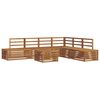 vidaXL Outdoor Sofa Set 7 Piece Natural Solid Acacia Wood