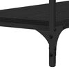 vidaXL Console Table Black oak 100 x 34.5 x 75 cm Engineered wood