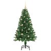 vidaXL Artificial Christmas Tree with 150 LEDs with Stand Green 150 cm