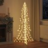 vidaXL Christmas Tree with 240 LEDs Warm White 180 cm PET