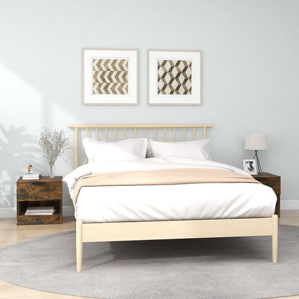 vidaXL Bedside Cabinets 2 pcs Smoked Oak Engineered Wood