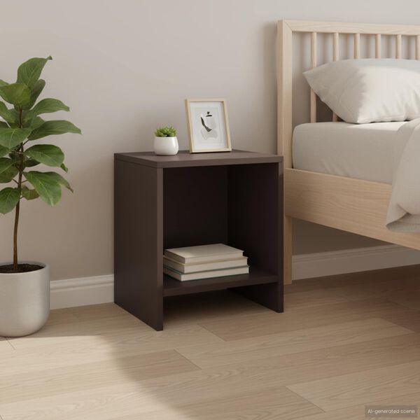 vidaXL Bedside Cabinets 2 pcs Dark Brown 35x30x40 cm Solid Pinewood