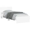vidaXL Bed Frame with Headboard White 80 x 200 cm Engineered Wood