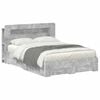 vidaXL Bed Frame with Storage Concrete Grey 150 x 200 cm