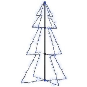 vidaXL Christmas Cone Tree 160 LEDs Indoor and Outdoor 78x120 cm