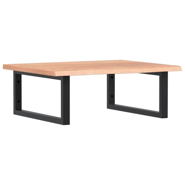 vidaXL Basin Shelf Wall Mounted Steel and Solid Wood Oak