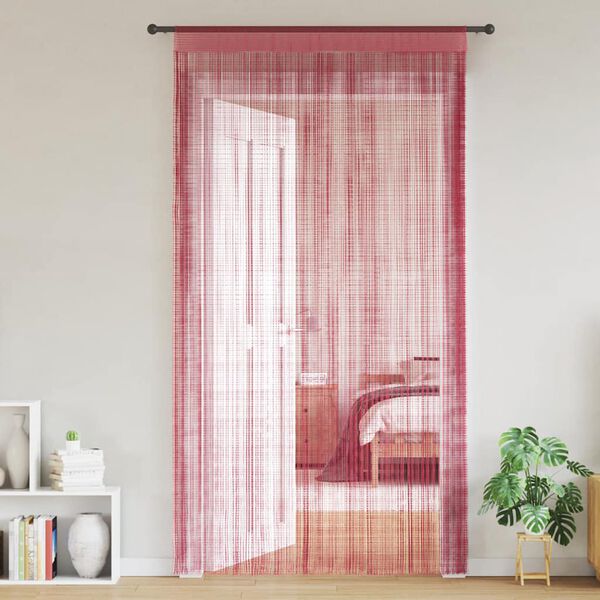 vidaXL String Curtains 2 pcs Pink 140x250 cm