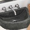 vidaXL Wall-mounted Basin Grey 45 x 35 x 15 cm River Stone