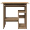 vidaXL Desk Artisan Oak 80x45x74 cm Engineered Wood