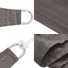 vidaXL Sunshade Sail 160 g/m&sup2; Anthracite 4x4x4 m HDPE