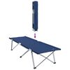 vidaXL Folding Camping Bed Folding 2 pcs Blue 194 x 62.5 x 42.5 cm