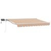 vidaXL Manual Awning Frame with LEDs Blue, Orange and White 3 x 2.5 m