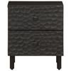 vidaXL Bedside Cabinets 2 pcs Black 40x33x46 cm Solid Wood Mango