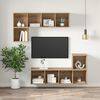 vidaXL TV Cabinet Set Artisan Oak 37 x 37 x 107 cm Engineered Wood