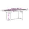 vidaXL 7 Piece Garden Dining Set Solid Wood Acacia and Textilene