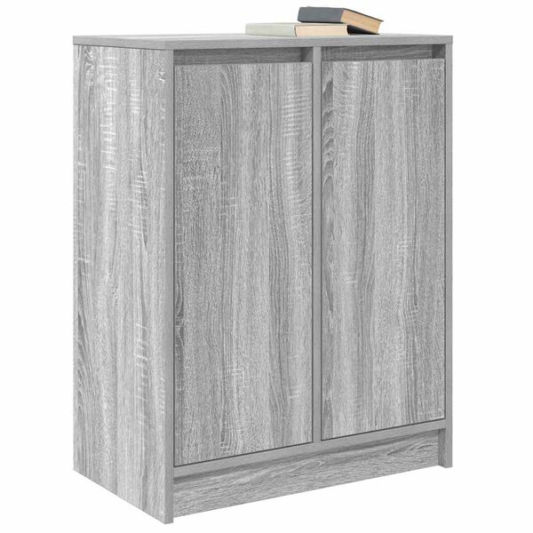 vidaXL Sideboard Grey Sonoma 57x34x76 cm Engineered Wood