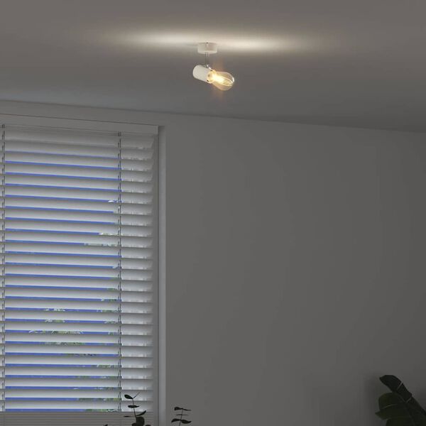 vidaXL Ceiling Spotlight with Spotlights White 6.5 x 6 x 11.5 cm Metal