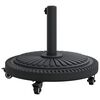vidaXL Parasol Base Art Deco Black &Oslash; 45 x 39.5 cm Iron