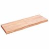 vidaXL Table Top Light Brown 120x40x(2-6) cm Treated Solid Wood Oak