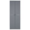vidaXL Garden Storage Cabinet Grey 65x45x172 cm PP Rattan