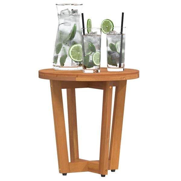 vidaXL Garden Side Table Round Ø40x40 cm Solid Wood Acacia