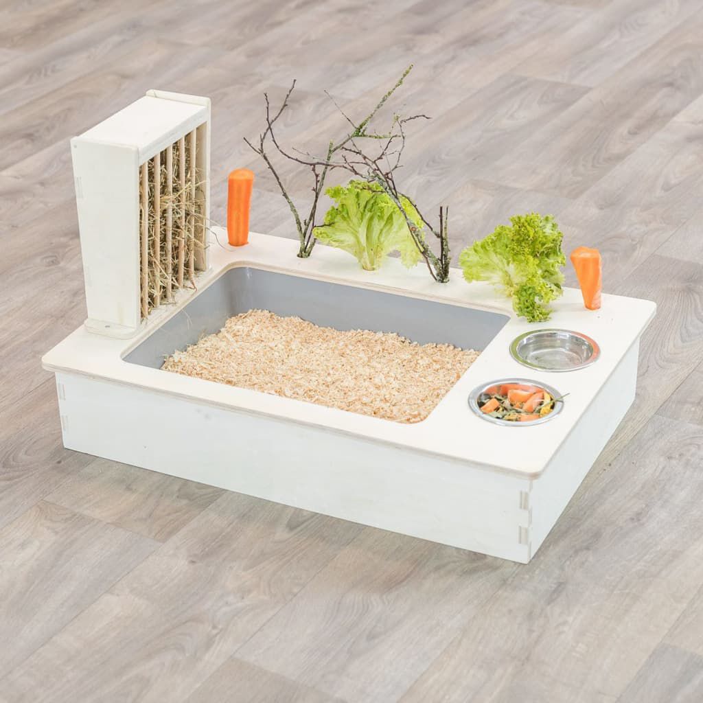 Rabbit feeding station top