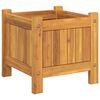vidaXL Garden Planter with Liner 31x31x30 cm Solid Wood Acacia