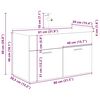 vidaXL Sink Cabinet with Built-in Basin and Faucet Old Wood