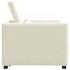 vidaXL Single Sofa Bed Reclining Cream 90 x 165 x 87 cm Velvet
