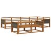 vidaXL Outdoor Sofa Set 7 pcs Natural Solid Acacia Wood
