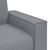 vidaXL Sofa 3 pcs Light Grey Fabric
