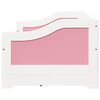 vidaXL Day Bed with 3 Drawers without Mattress IRUN White&Pink 90x200 cm