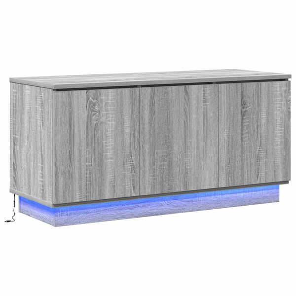 vidaXL TV Cabinet Grey Sonoma 100 x 38 x 49 cm Engineered Wood