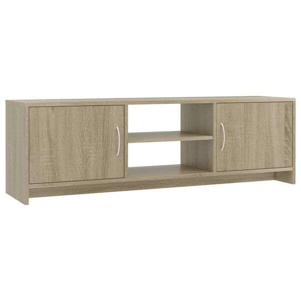 vidaXL TV Cabinet Sonoma Oak 120x30x37.5 cm Engineered Wood