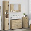 vidaXL Bathroom Furniture Set with Drawer with Shelf 4 pcs Sonoma Oak