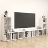 vidaXL TV Cabinets 4 pcs White 107x35x37 cm Engineered Wood