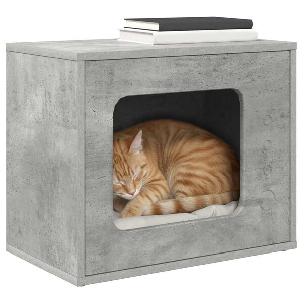 vidaXL Cat House Concerte 51 x 30 x 42.5 cm Engineered Wood