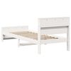 vidaXL Bed Frame with Headboard White 90 x 200 cm Engineered Wood