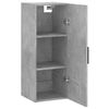 vidaXL Wall Mounted Cabinet Concrete Grey 34.5x34x90 cm