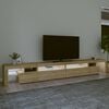vidaXL TV Cabinet with LED Lights Sonoma Oak 290x36.5x40 cm