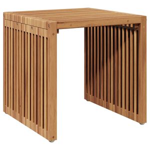 vidaXL Garden Side Table Brown 45 x 45.5 x 45.5 cm Solid Teak Wood