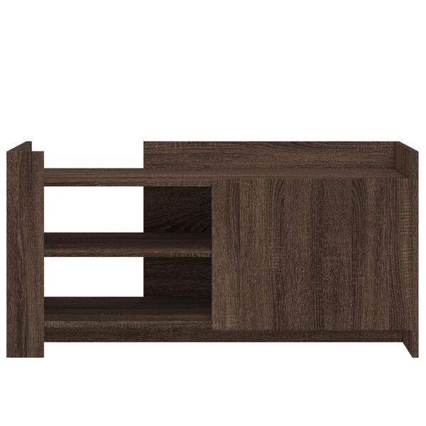 vidaXL Coffee Table Brown oak 100x50x50 cm Engineered Wood