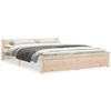 vidaXL Bed Frame without Mattress Solid Wood 150x200 cm King Size