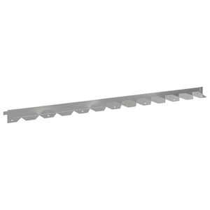 vidaXL Lawn Edging 20 pcs 102 x 4 x 4 cm Steel Silver