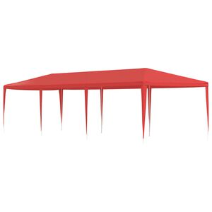 vidaXL Party Tent Red 900 x 300 x 255 cm PE and Steel