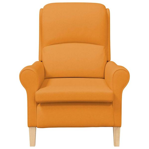 vidaXL Armchair Dark yellow 76 x 94 x 102 cm Fabric