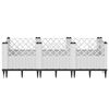 vidaXL Garden Planter with Pegs White 123.5x43.5x43.5 cm PP