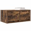 vidaXL TV Cabinet Smoked Oak 60x31x25.5 cm Engineered Wood